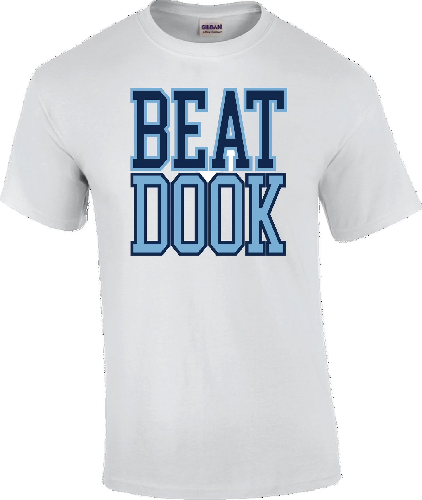 White Beat Dook T-Shirt for Carolina Fans