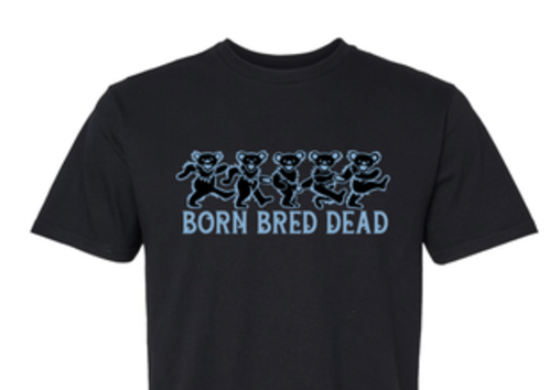 Born Bred Dead Bears Crop in Black by Shrunken Head