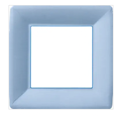 10" Square Paper Plates Pack of 8 Classic Linen Light Blue