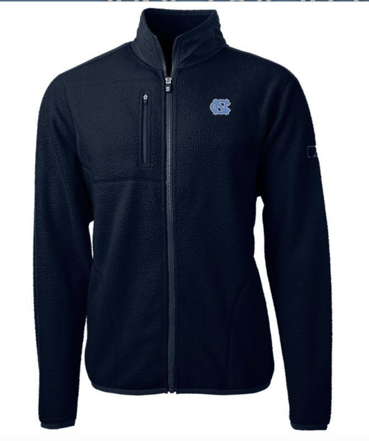 UNC Tar Heels Ecofleece Navy Full Zip Jacket