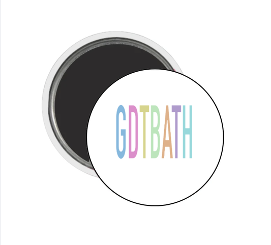 GDTBATH Multi-Colored Button Magnet 2.25"