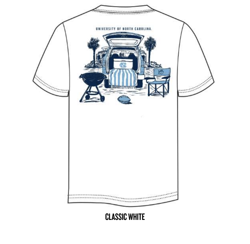 North Carolina Tar Heels Stadium View T-Shirt by Southern Tide