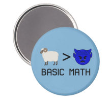 Basic Math Carolina Fan Button