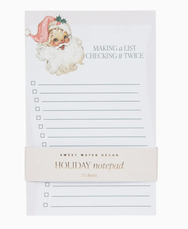 Vintage Santa Notepad - Christmas Stationery & Gifts