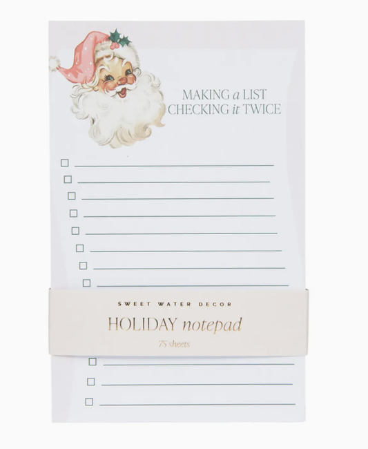 Vintage Santa Notepad - Christmas Stationery & Gifts