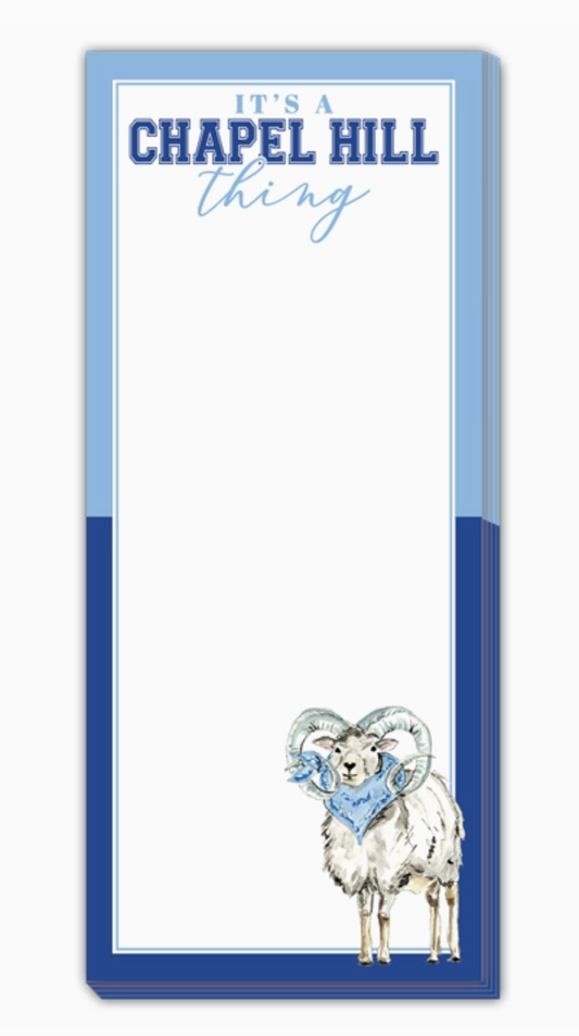 It's A Chapel Hill Thing Ram Blue Bandana Skinny Notepad