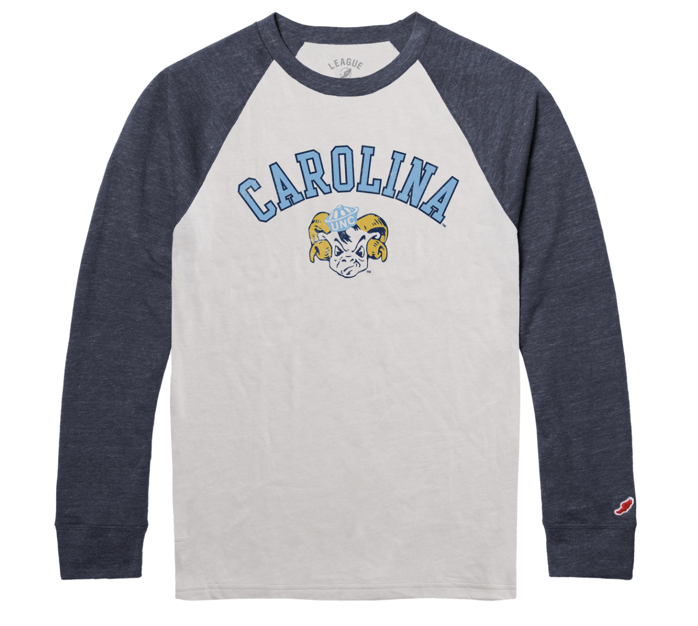 UNC Vintage Raglan Adult Long Sleeve T-Shirt