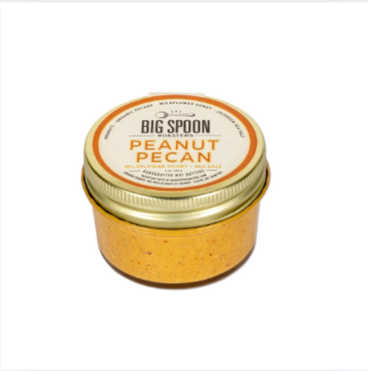 Peanut Pecan Butter with Wildflower Honey - 3 oz Jar