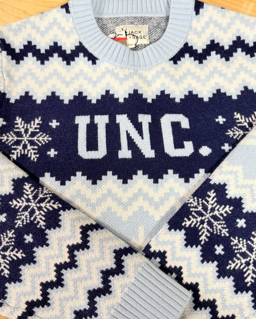 UNC Carolina Christmas Sweater by Jack and Sage