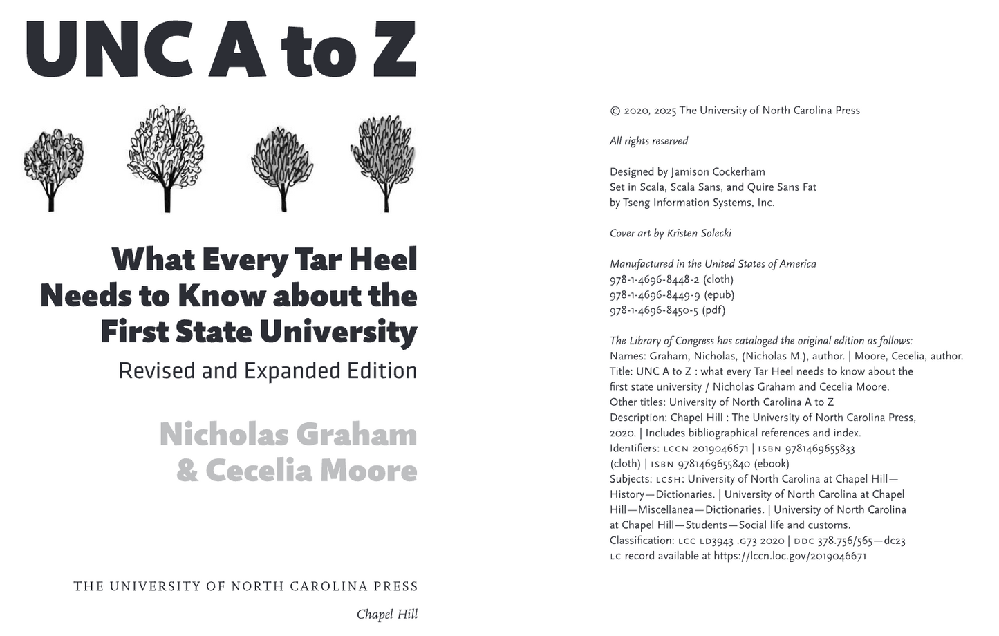 UNC A to Z Book by Nicholos Graham