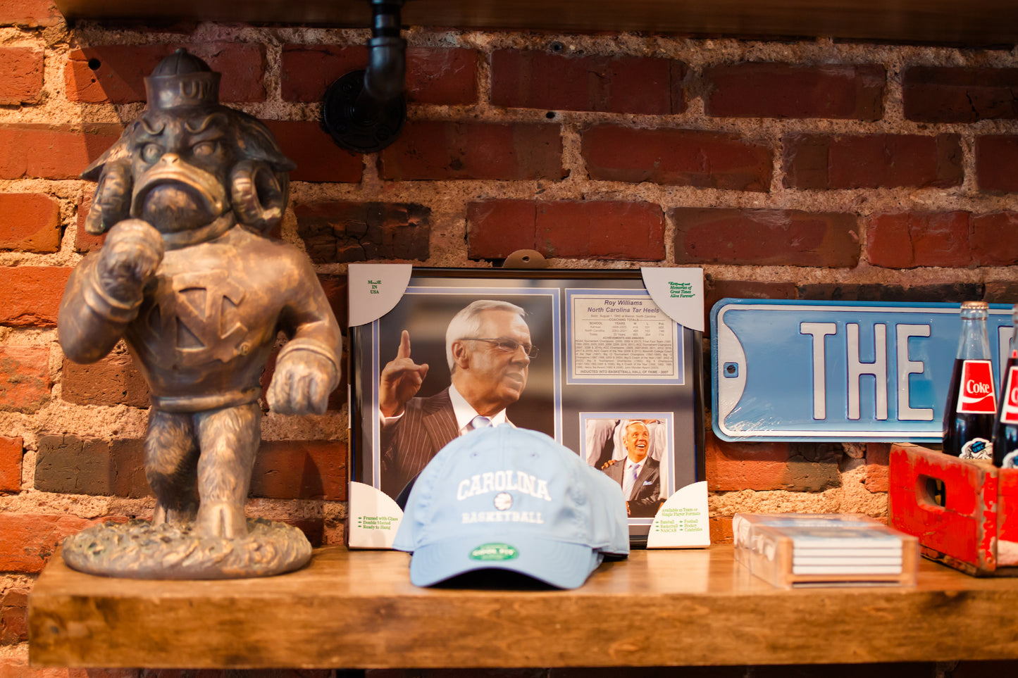 UNC Mascot Bronze Rameses Garden Statue