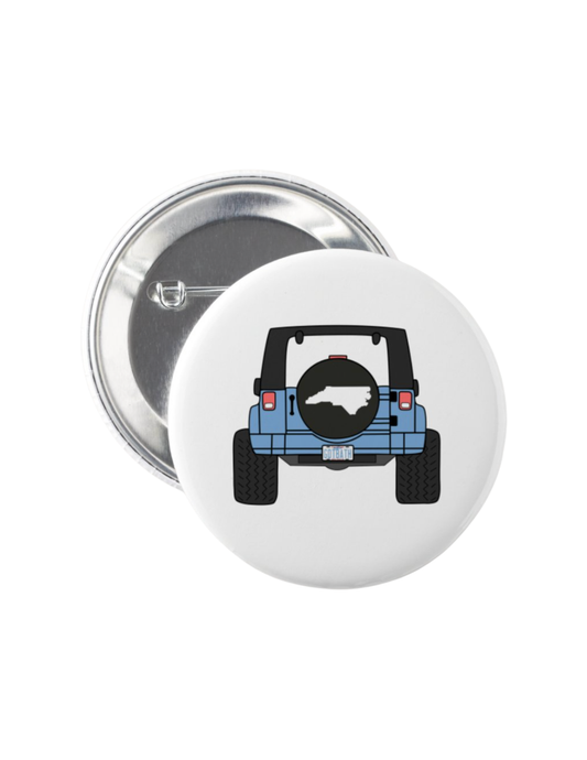 North Carolina Jeep Button Pin