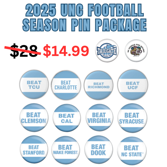 2025 Carolina Football Full Season Pin Package