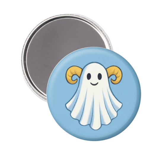 Ram Ghost Button Magnet