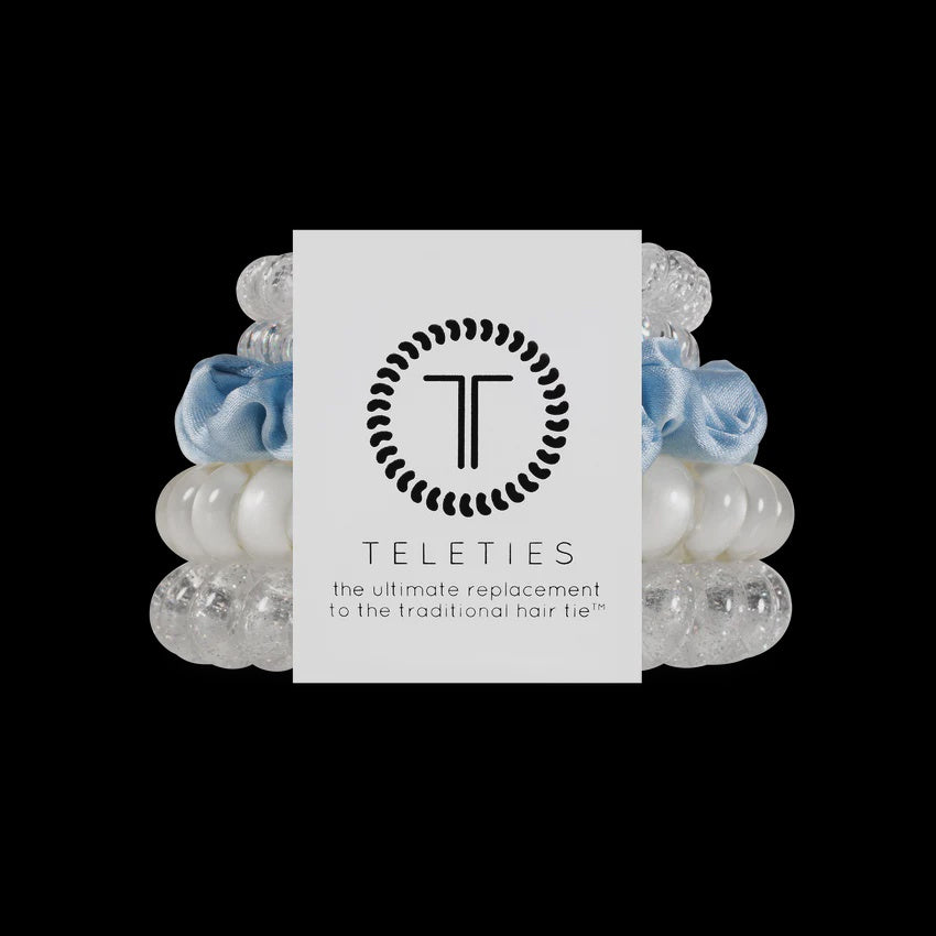 Teleties Blue Hair Ties Tying the Knot Mix Pack