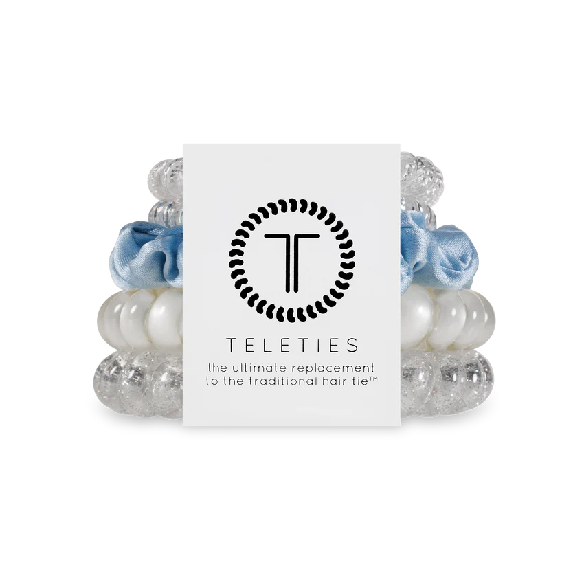 Teleties Blue Hair Ties Tying the Knot Mix Pack