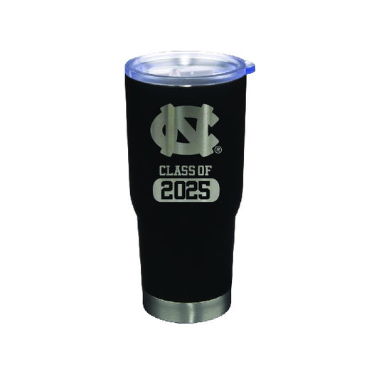 UNC Class of 2025 Stainless Steel Tumbler 22oz in Black