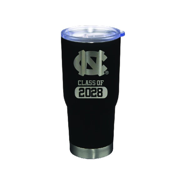 UNC Class of 2028 Stainless Steel Tumbler 22oz in Black