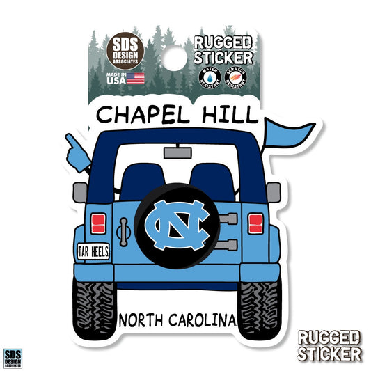 UNC Back of Jeep Decal Sticker