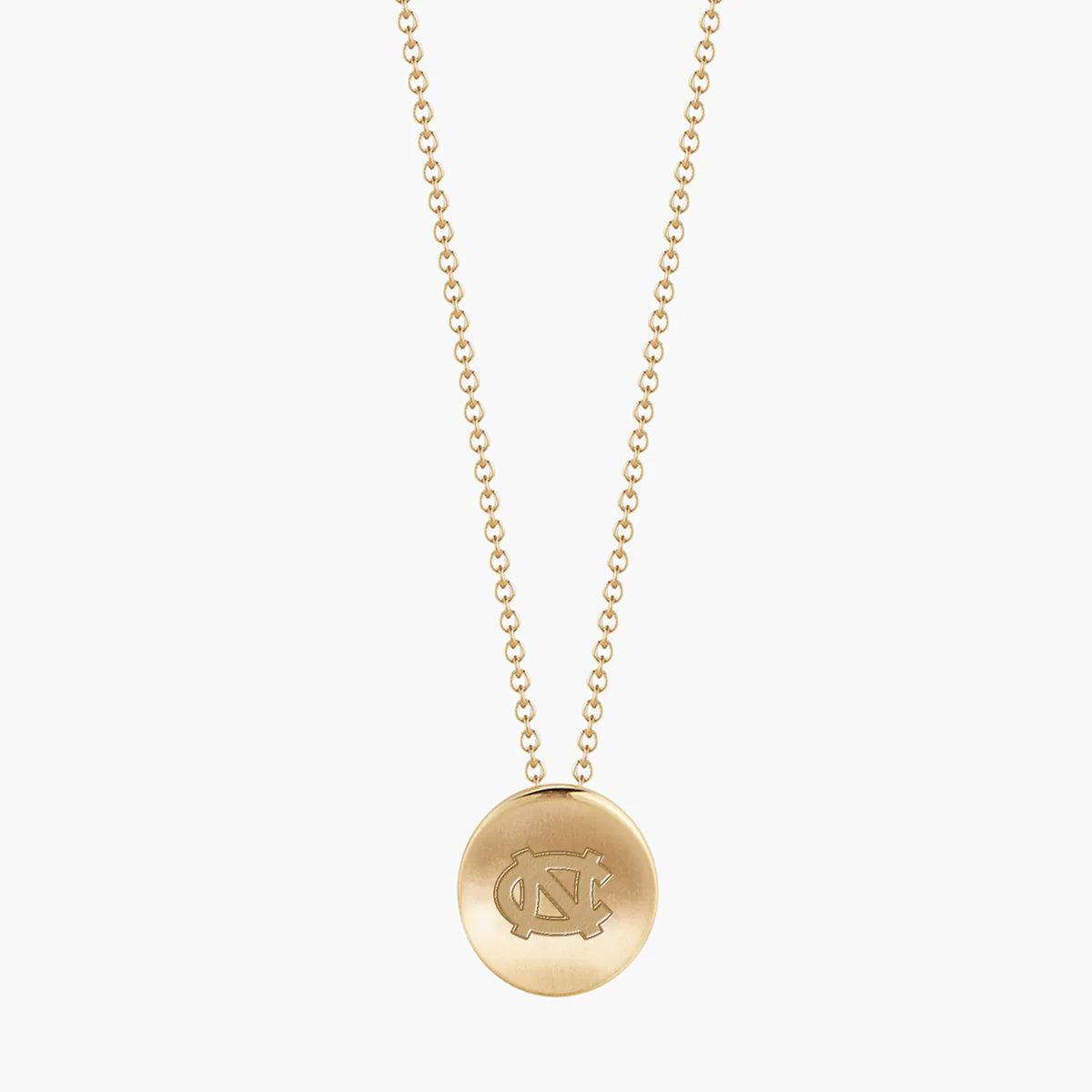 UNC NC Logo Necklace by Kyle Cavan Gold