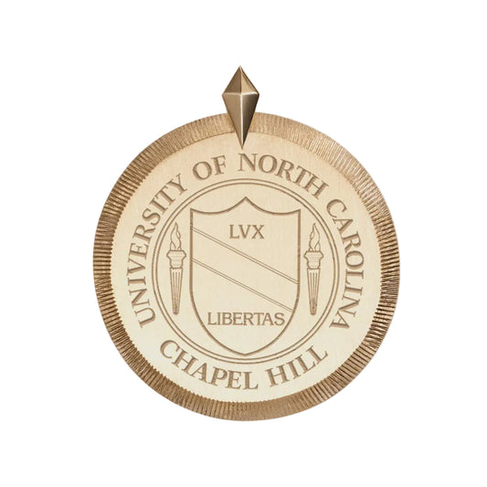 UNC School Seal Florentine Charm Only by Kyle Cavan in Gold