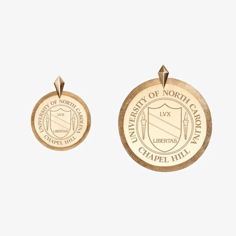 UNC School Seal Florentine Charm Only by Kyle Cavan in Gold