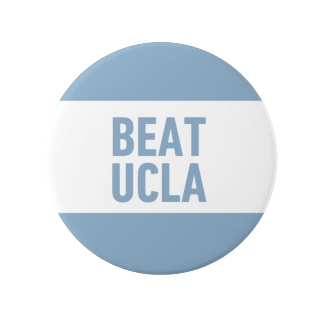 Beat UCLA Button Pin for Carolina Fans