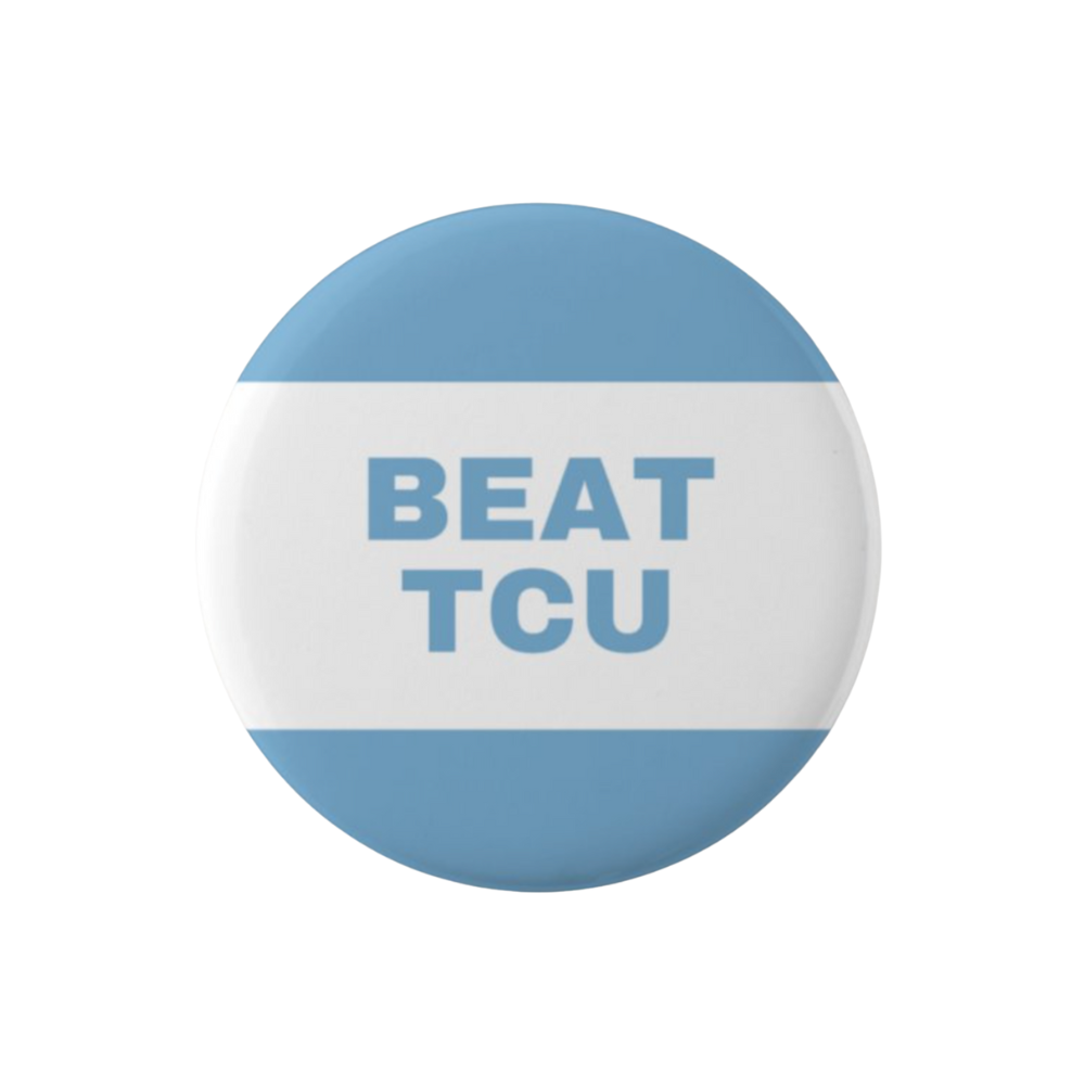 SHB Beat TCU Button Pin for Carolina Fans