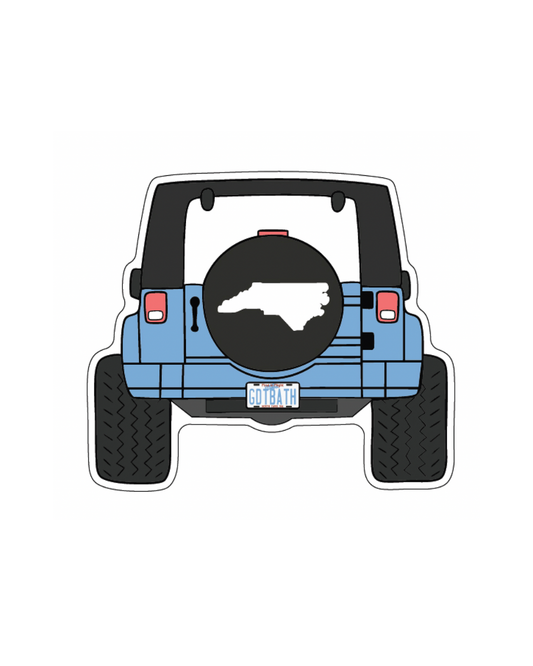 SHB Chapel Hill Blue Jeep Magnet