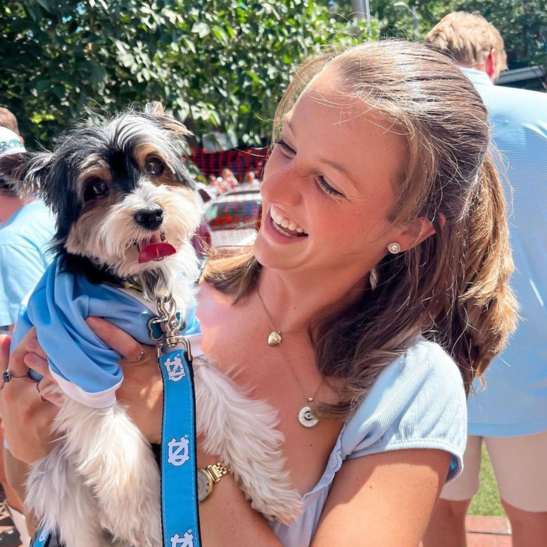 Carolina Blue UNC Dog Leash by Moonshine