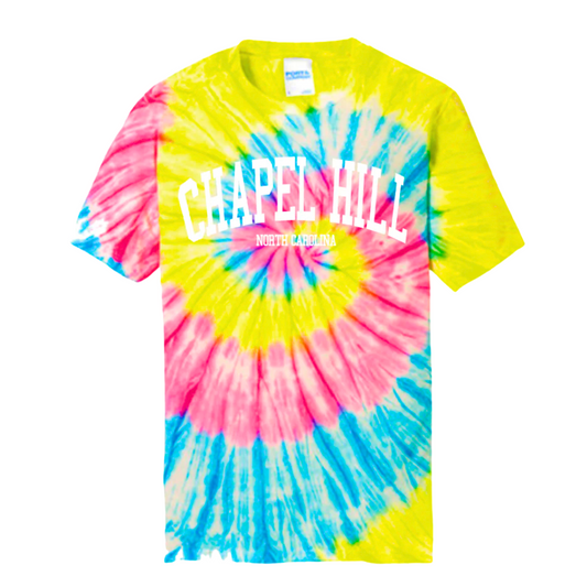 Rainbow Tie Dye Chapel Hill North Carolina Kid's T-Shirt