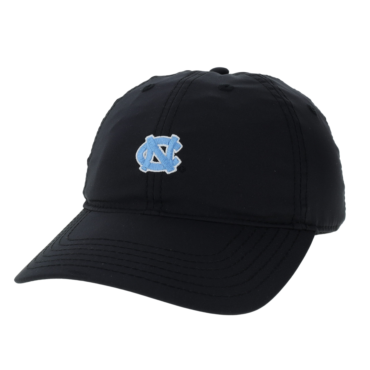 UNC Dry Fit Hat in Black with Mini NC Logo