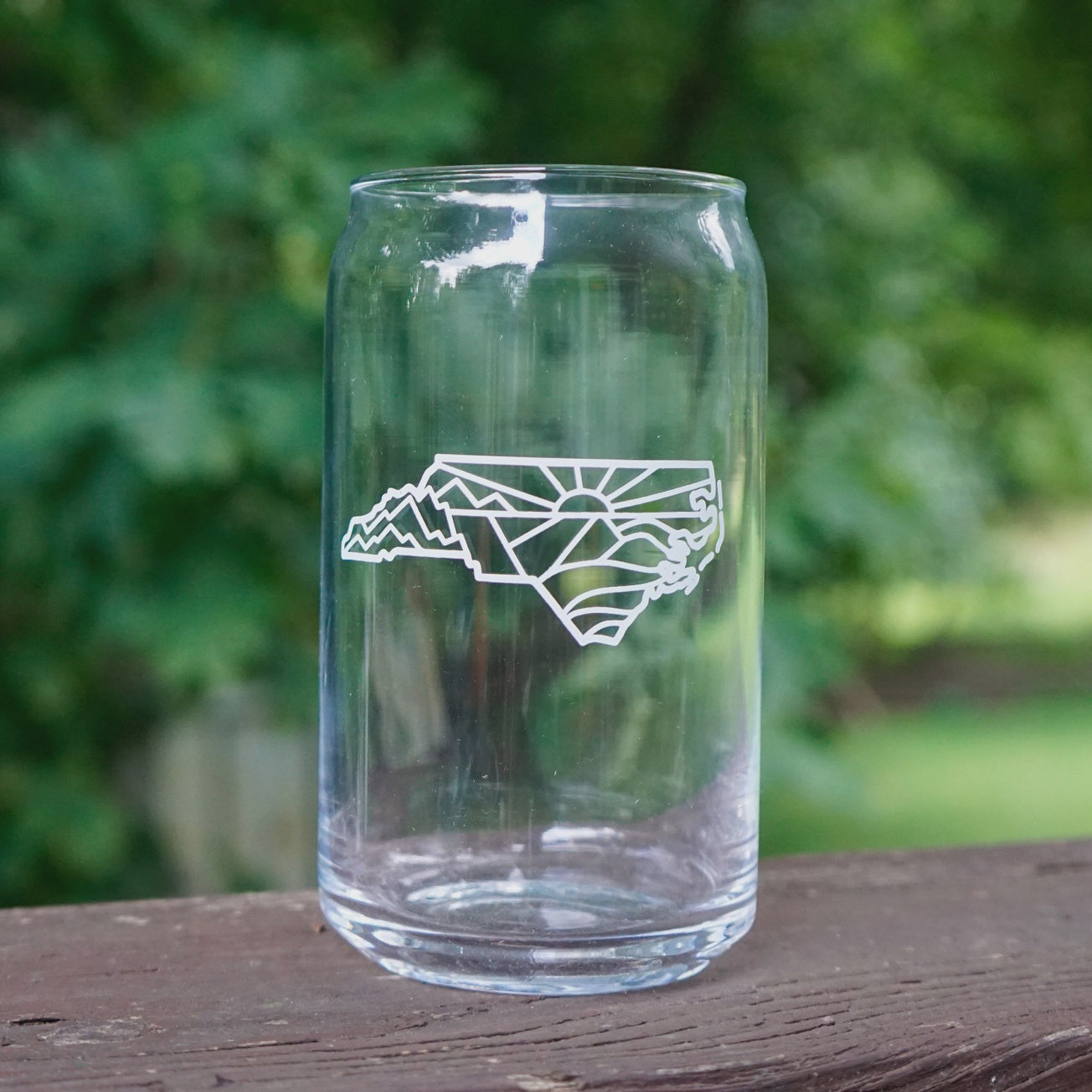 North Carolina Can Shaped Pint Glass by Amber Taylor Creative