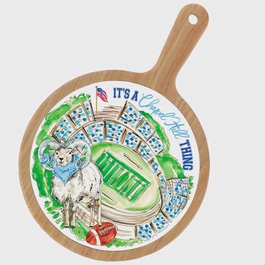 Blue Ram Stadium  Bamboo & Ceramic Cheese Board