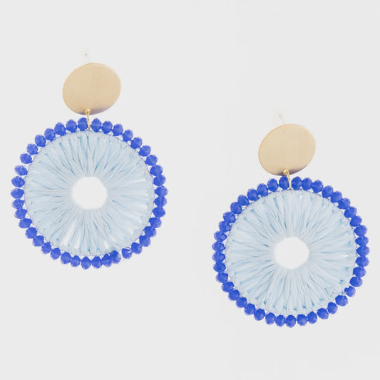 Earrings Shea Sky Blue by Michelle McDowell