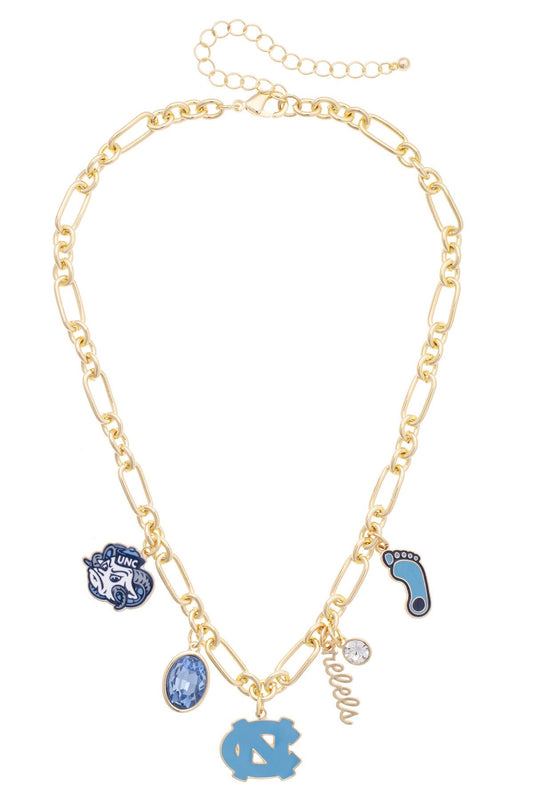 North Carolina Tarheels Gameday Charm Necklace - Main View - Canvas Style