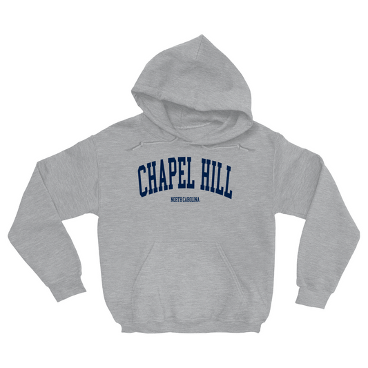 Chapel Hill North Carolina Classic Grey Adult Hoodie