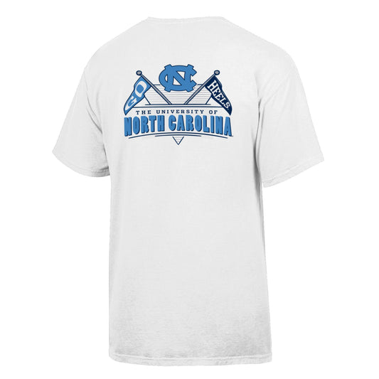 Tar Heels Spirit T-Shirt by Comfort Wash in White