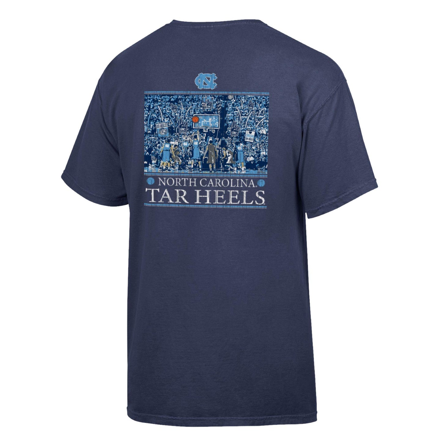 North Carolina Basketball Dean Dome T-Shirt by Comfort Wash