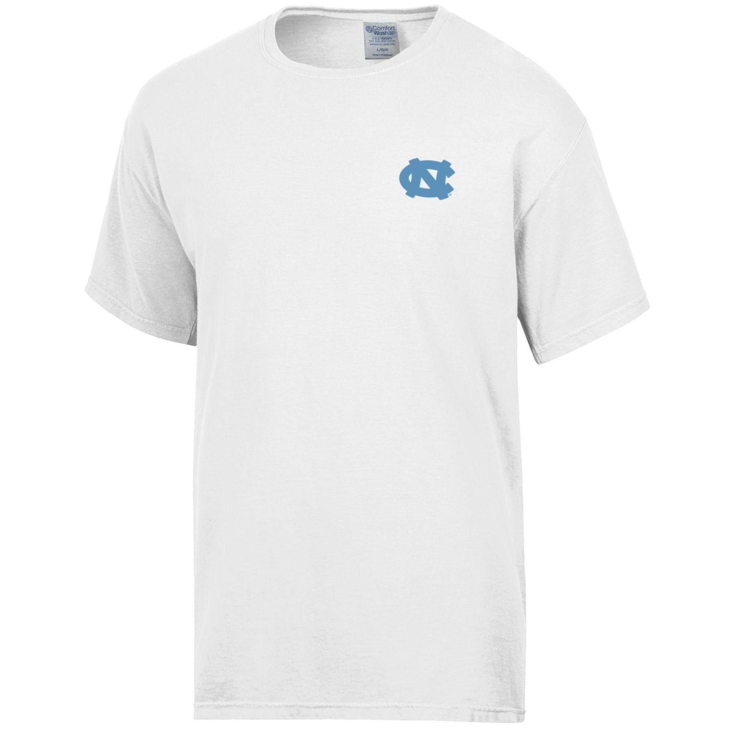 UNC Old Well Scene White Comfort Wash T-Shirt