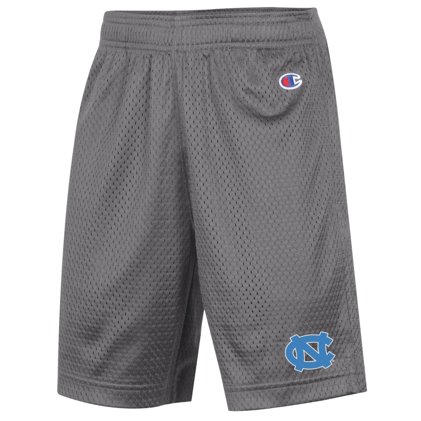 Carolina Tar Heels Kid's Clasic Mesh Shorts by Champion in Grey