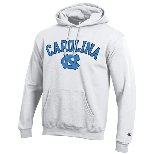 UNC Basic White Hoodie Sweatshirt by Champion