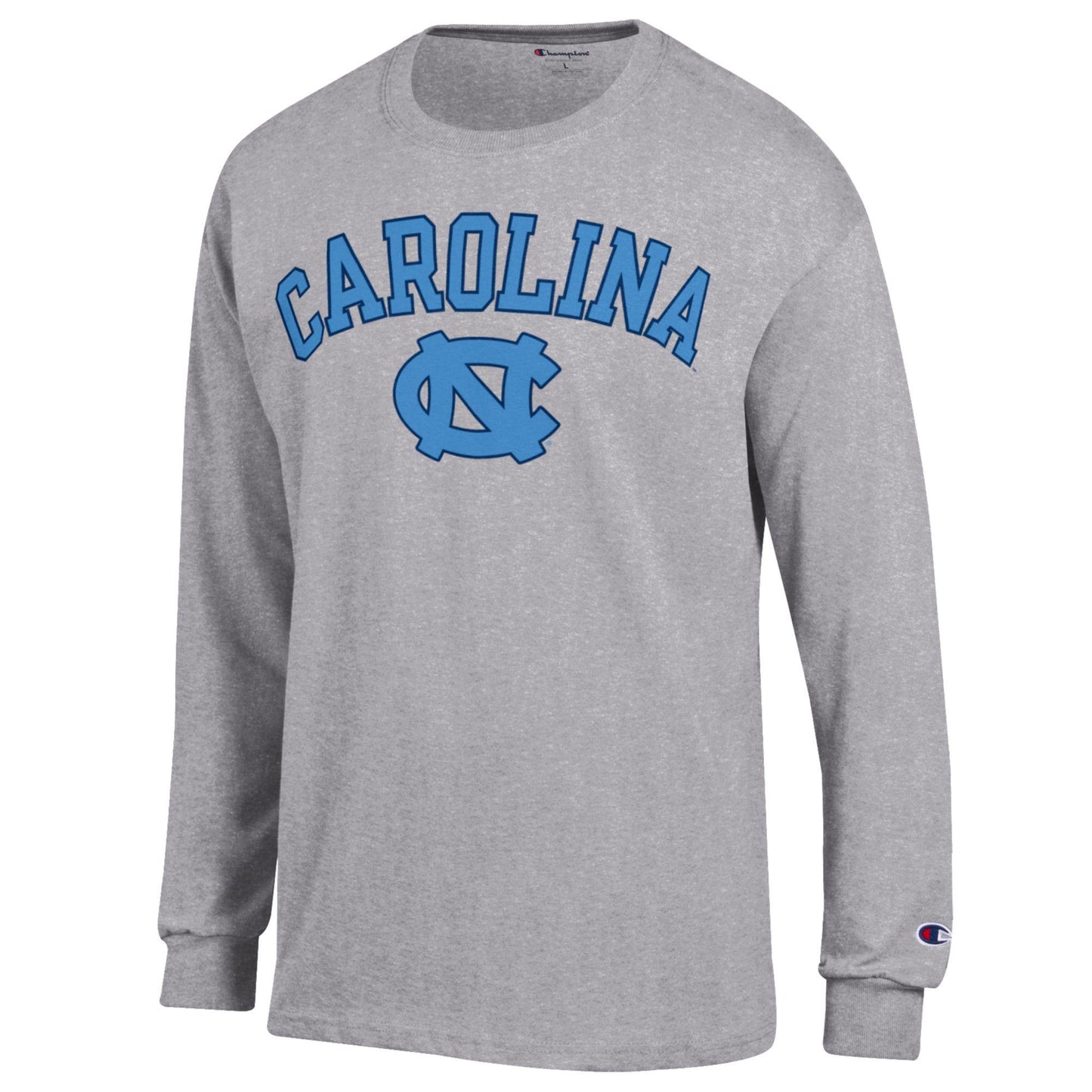 UNC Basic Grey Long Sleeve T-Shirt by Champion