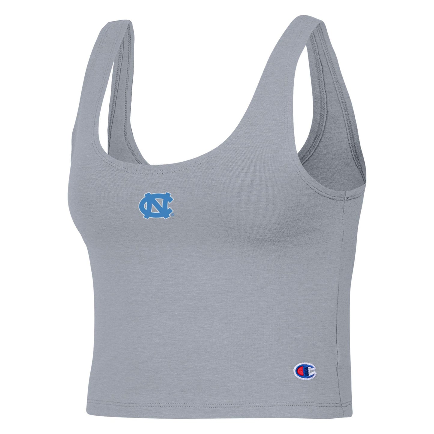 North Carolina Tar Heels Scoop Neck Crop Tank Top in Grey - Limited Edition