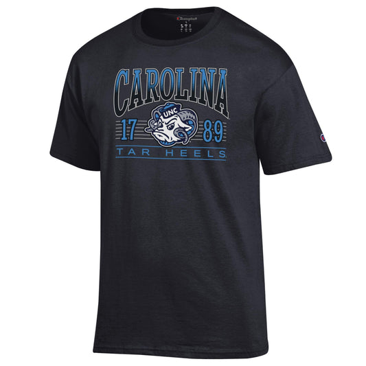 North Carolina Tar Heels Black Adult T-Shirt by Champion