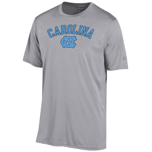 North Carolina Dry Fit Grey Athletic T-Shirt with Back Design