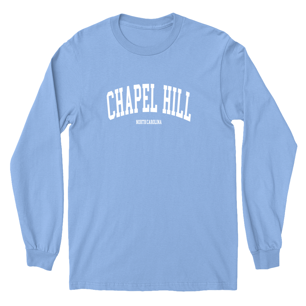 Chapel Hill North Carolina Classic Blue Kid's Long Sleeve Tee