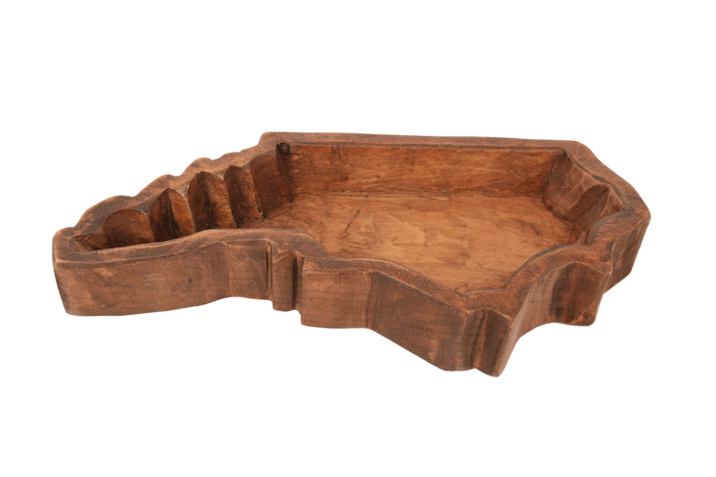 North Carolina Shaped Wooden Decorative Bowl