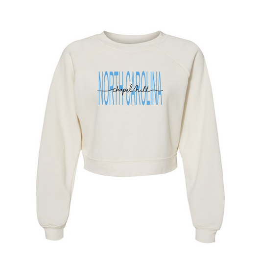 Chapel Hill North Carolina Women's Sweatshirt Cropped