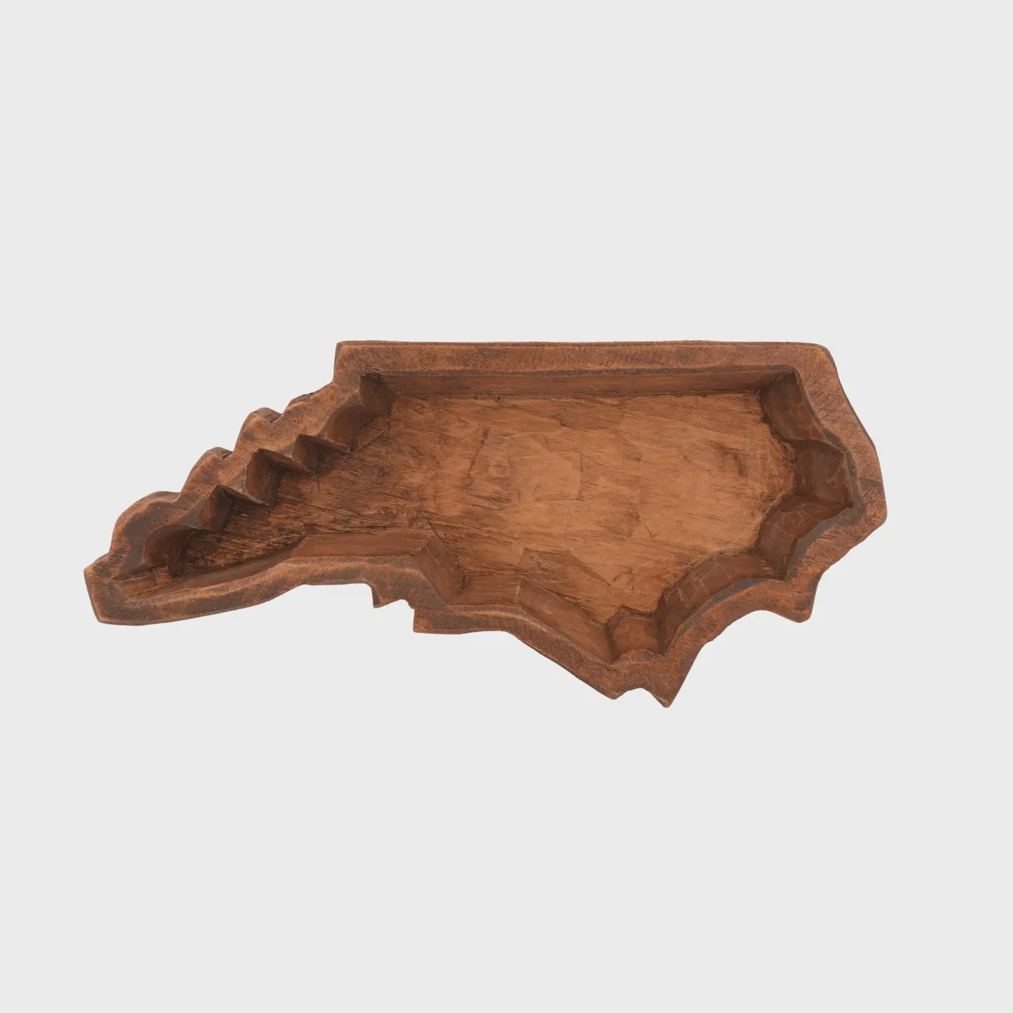 North Carolina Shaped Wooden Decorative Bowl
